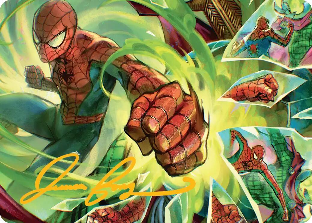 Kapow! Art Card (Gold-Stamped Signature) [Marvel's Spider-Man Art Series] | Jack's On Queen