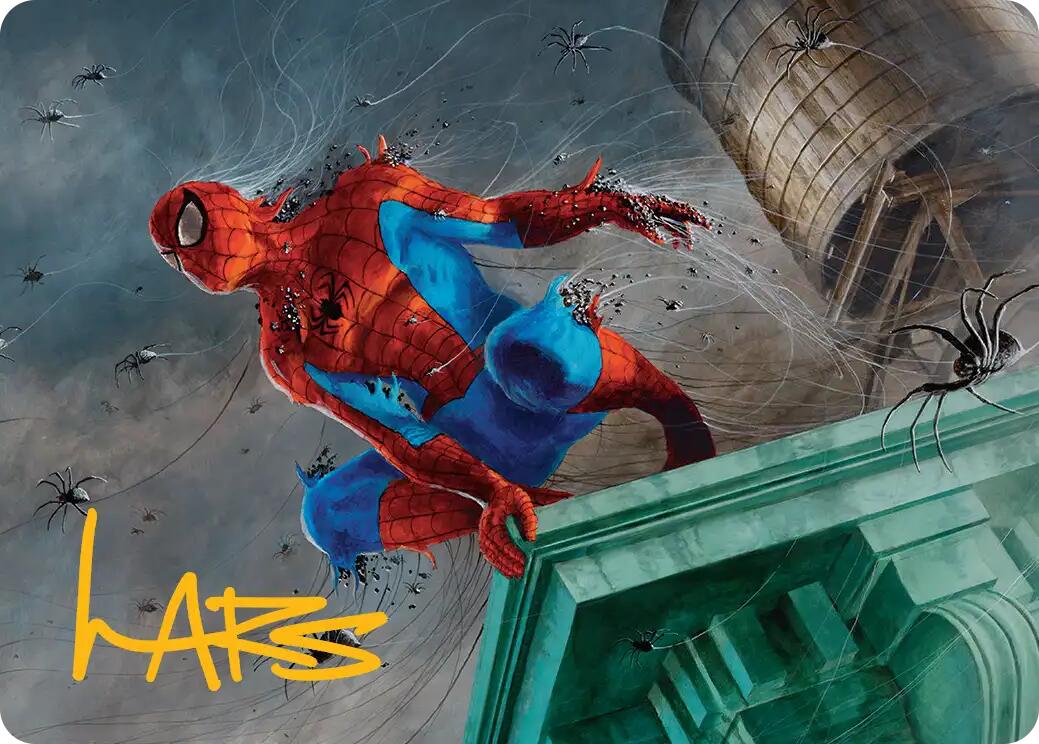Spiders-Man, Heroic Horde Art Card (Gold-Stamped Signature) [Marvel's Spider-Man Art Series] | Jack's On Queen
