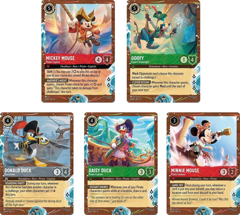 Disney Cruise Promos (Set of 5) [Disney Lorcana Promo Cards] | Jack's On Queen