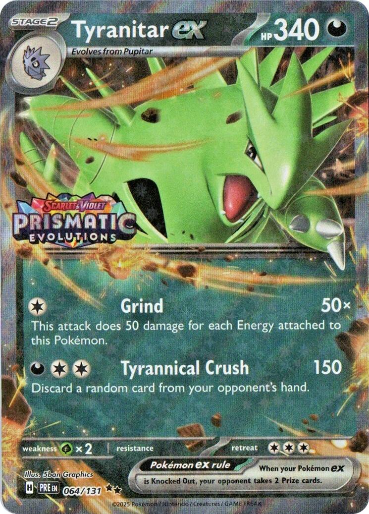 Tyranitar ex (064/131) (Prismatic Evolutions Stamp) [Miscellaneous Cards] | Jack's On Queen