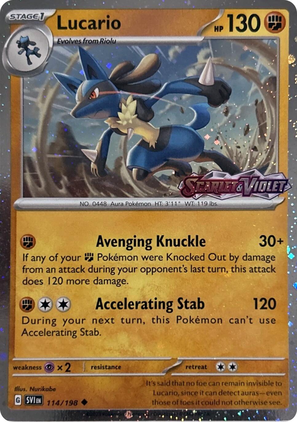 Lucario (114/198) (Scarely & Violet Stamp) [Miscellaneous Cards] | Jack's On Queen