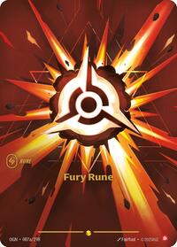 Fury Rune (Alternate Art) (007a/298) [Origins] | Jack's On Queen