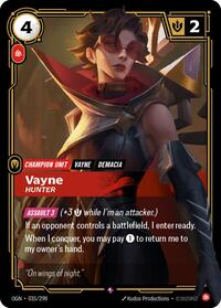 Vayne - Hunter (035/298) [Origins] | Jack's On Queen