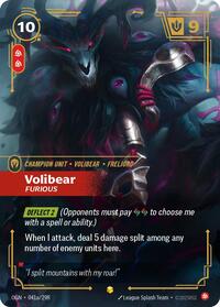 Volibear - Furious (Alternate Art) (041a/298) [Origins] | Jack's On Queen