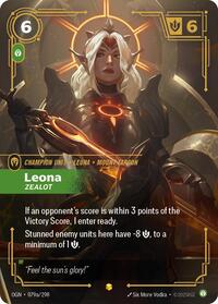 Leona - Zealot (Alternate Art) (079a/298) [Origins] | Jack's On Queen