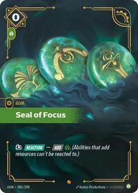 Seal of Focus (081/298) [Origins] | Jack's On Queen