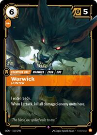 Warwick - Hunter (159/298) [Origins] | Jack's On Queen
