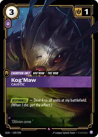 Kog'Maw - Caustic (190/298) [Origins] | Jack's On Queen