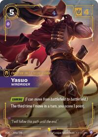 Yasuo - Windrider (Alternate Art) (205a/298) [Origins] | Jack's On Queen