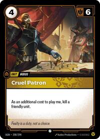 Cruel Patron (208/298) [Origins] | Jack's On Queen