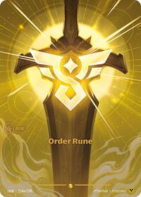 Order Rune (Alternate Art) (214a/298) [Origins] | Jack's On Queen