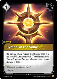 Symbol of the Solari (227/298) [Origins] | Jack's On Queen