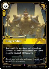 King's Edict (237/298) [Origins] | Jack's On Queen