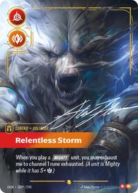 Volibear - Relentless Storm (Signature) (300*/298) [Origins] | Jack's On Queen