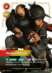 Darius - Hand of Noxus (Overnumbered) (302/298) [Origins] | Jack's On Queen