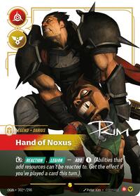 Darius - Hand of Noxus (Signature) (302*/298) [Origins] | Jack's On Queen