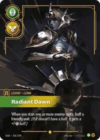 Leona - Radiant Dawn (Overnumbered) (306/298) [Origins] | Jack's On Queen