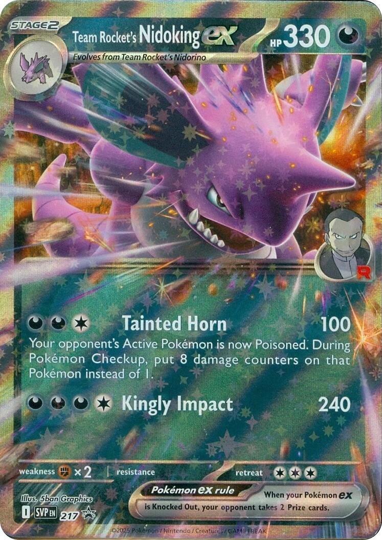 Team Rocket's Nidoking ex (217) [Scarlet & Violet: Black Star Promos] | Jack's On Queen