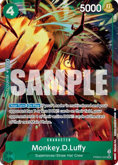 Monkey.D.Luffy - PRB02-005 (Alternate Art) (PRB02-005) [Premium Booster -The Best- Vol. 2] | Jack's On Queen