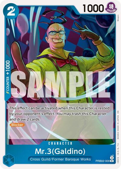 Mr.3(Galdino) - PRB02-009 (PRB02-009) [Premium Booster -The Best- Vol. 2] | Jack's On Queen