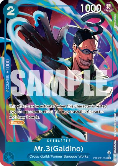 Mr.3(Galdino) - PRB02-009 (Alternate Art) (PRB02-009) [Premium Booster -The Best- Vol. 2] | Jack's On Queen