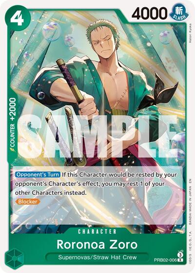 Roronoa Zoro - PRB02-006 (PRB02-006) [Premium Booster -The Best- Vol. 2] | Jack's On Queen