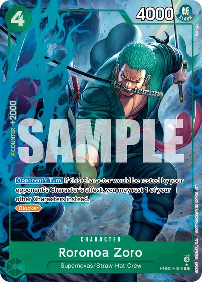 Roronoa Zoro - PRB02-006 (Alternate Art) (PRB02-006) [Premium Booster -The Best- Vol. 2] | Jack's On Queen