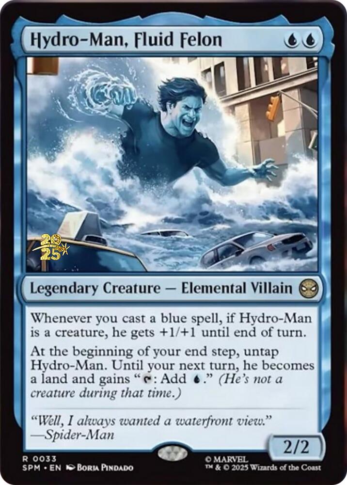 Hydro-Man, Fluid Felon [Marvel's Spider-Man Prerelease Promos] | Jack's On Queen