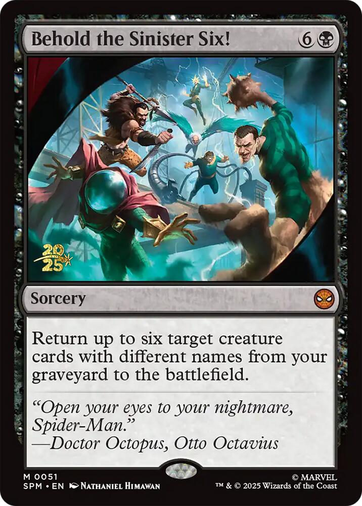 Behold the Sinister Six! [Marvel's Spider-Man Prerelease Promos] | Jack's On Queen