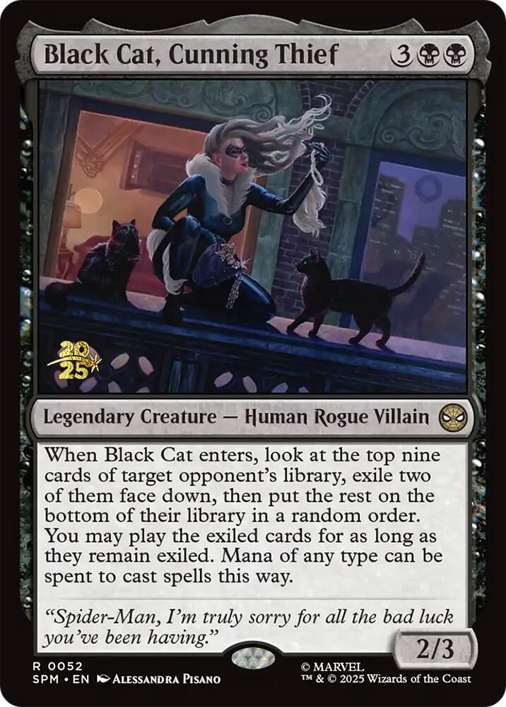 Black Cat, Cunning Thief [Marvel's Spider-Man Prerelease Promos] | Jack's On Queen