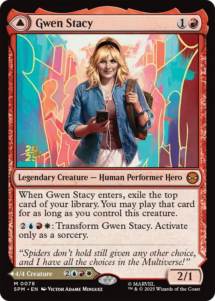 Gwen Stacy // Ghost-Spider [Marvel's Spider-Man Prerelease Promos] | Jack's On Queen