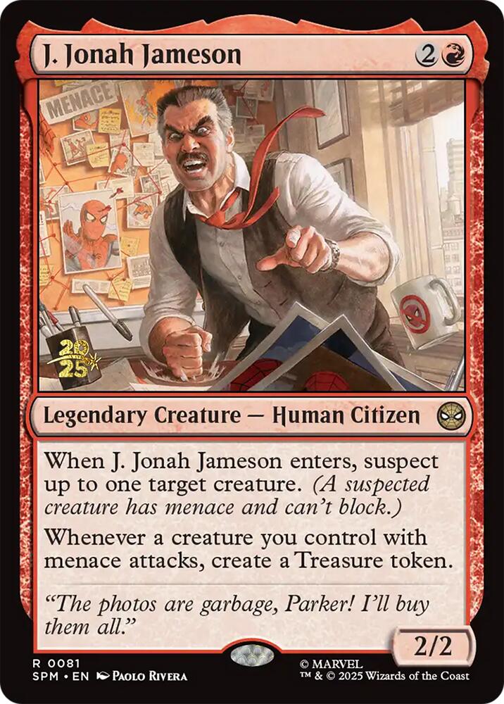 J. Jonah Jameson [Marvel's Spider-Man Prerelease Promos] | Jack's On Queen