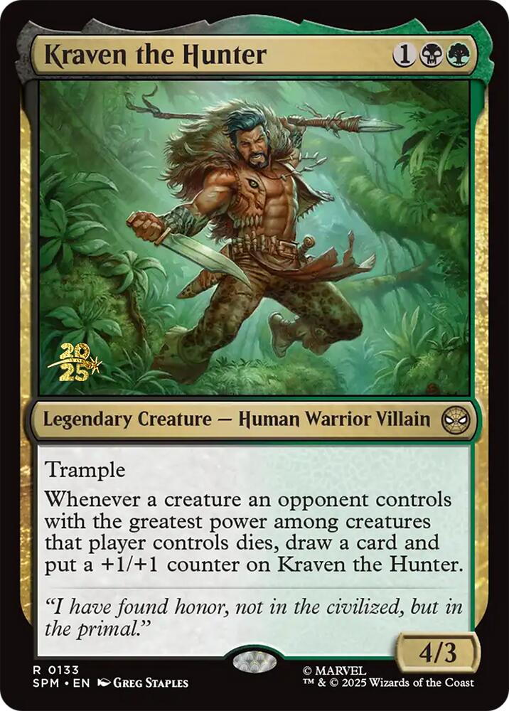 Kraven the Hunter [Marvel's Spider-Man Prerelease Promos] | Jack's On Queen