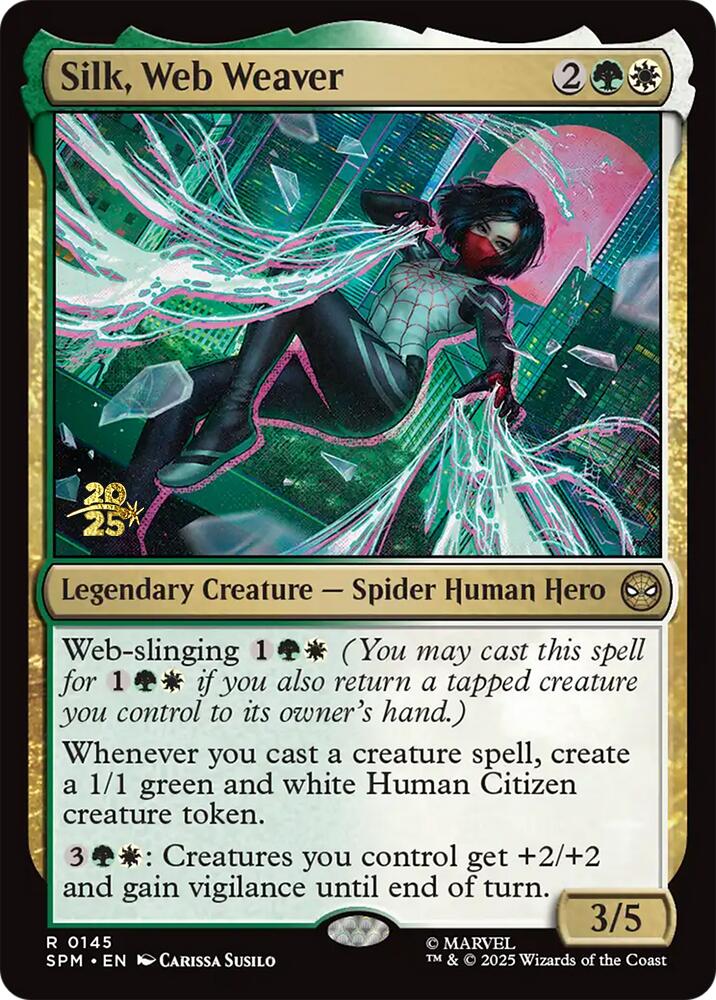 Silk, Web Weaver [Marvel's Spider-Man Prerelease Promos] | Jack's On Queen