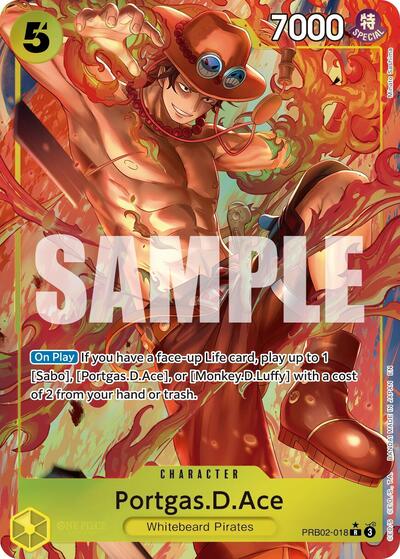 Portgas.D.Ace - PRB02-018 (Alternate Art) (PRB02-018) [Premium Booster -The Best- Vol. 2] | Jack's On Queen