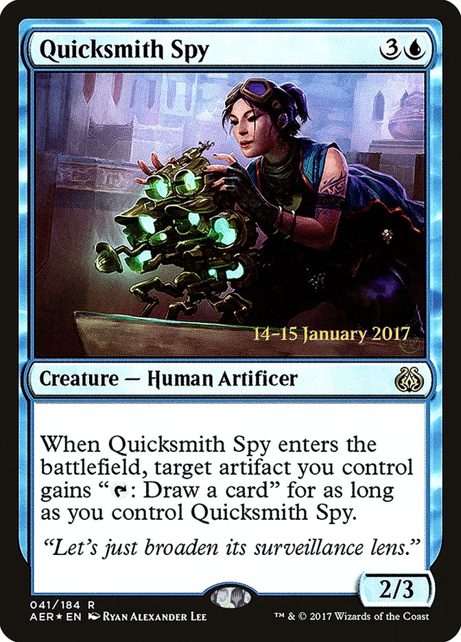 Quicksmith Spy [Aether Revolt Prerelease Promos] | Jack's On Queen