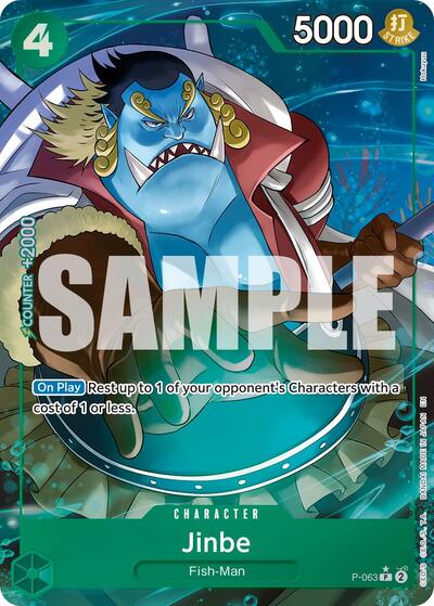 Jinbe - P-063 (Alternate Art) (P-063) [Premium Booster -The Best- Vol. 2] | Jack's On Queen