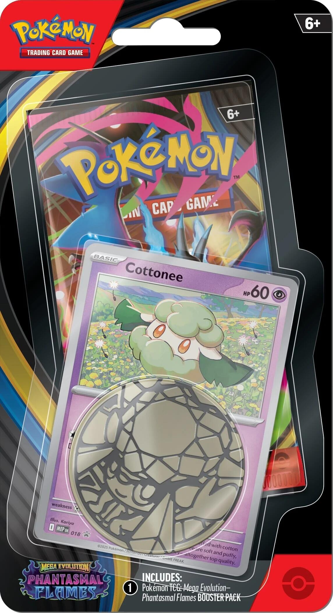 Mega Evolution: Phantasmal Flames - Single Pack Blister (Cottonee) | Jack's On Queen
