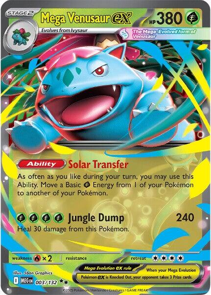 Mega Venusaur ex (003/132) [Mega Evolution: Base Set] | Jack's On Queen