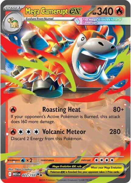 Mega Camerupt ex (022/132) [Mega Evolution: Base Set] | Jack's On Queen