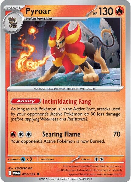Pyroar (024/132) [Mega Evolution: Base Set] | Jack's On Queen