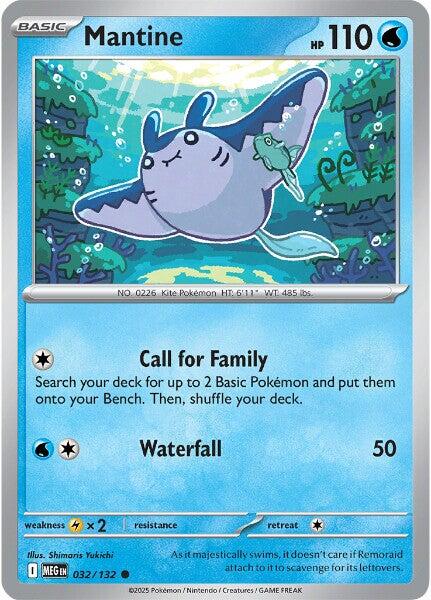 Mantine (032/132) [Mega Evolution: Base Set] | Jack's On Queen