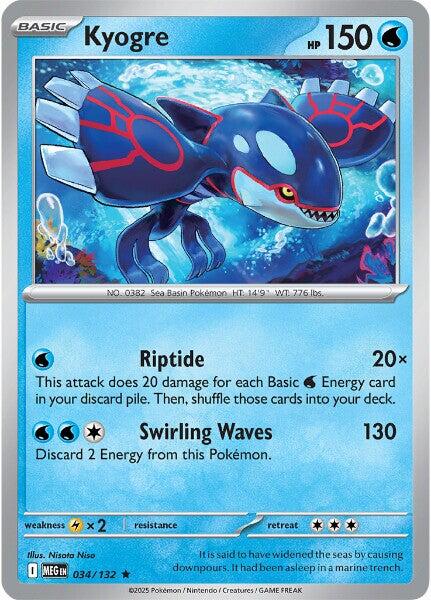 Kyogre (034/132) [Mega Evolution: Base Set] | Jack's On Queen