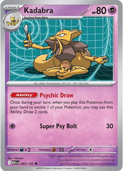 Kadabra (055/132) [Mega Evolution: Base Set] | Jack's On Queen