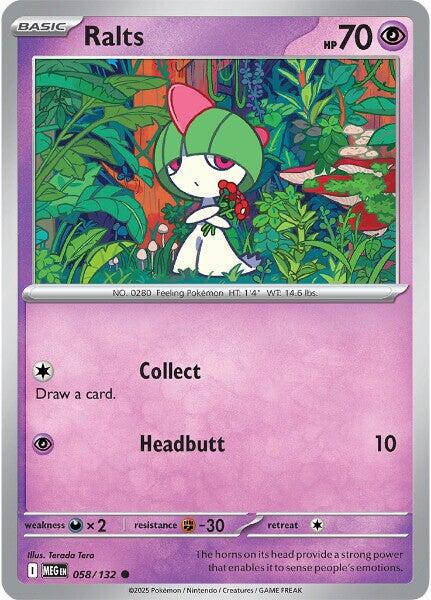 Ralts (058/132) [Mega Evolution: Base Set] | Jack's On Queen