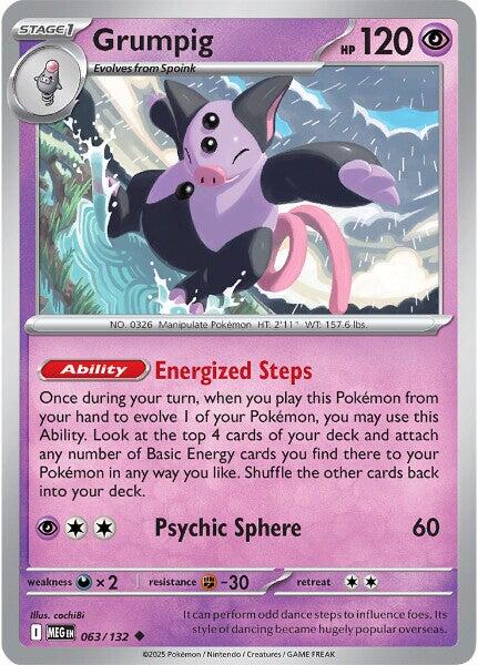 Grumpig (063/132) [Mega Evolution: Base Set] | Jack's On Queen