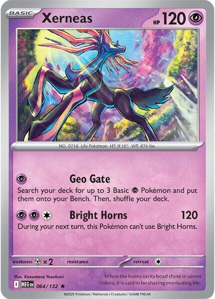 Xerneas (064/132) [Mega Evolution: Base Set] | Jack's On Queen