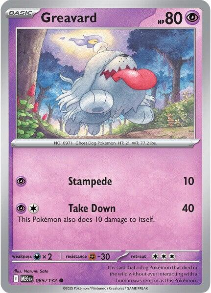 Greavard (065/132) [Mega Evolution: Base Set] | Jack's On Queen