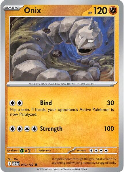 Onix (070/132) [Mega Evolution: Base Set] | Jack's On Queen