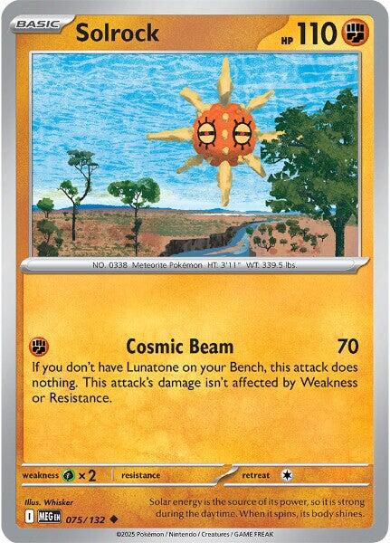 Solrock (075/132) [Mega Evolution: Base Set] | Jack's On Queen